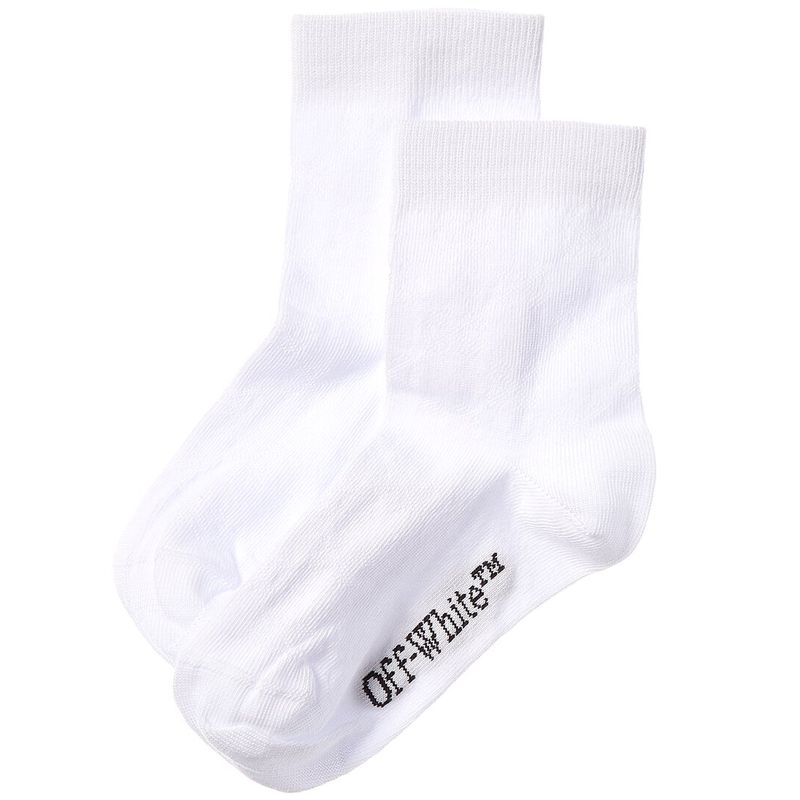 OffWhite Girls Off White Socks White